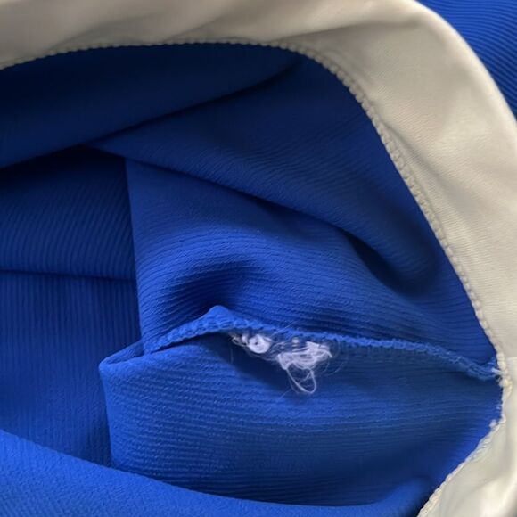 Wilo the Label Ribbed Long Sleeve Blue Crop Top - S - Picture 5 of 9